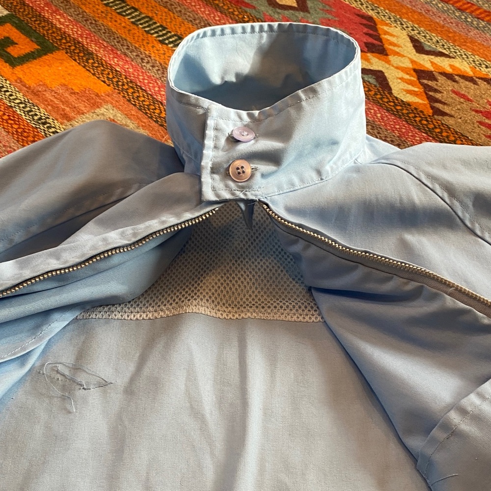 80s Baby Blue Windbreaker Jacket - Picture 7 of 7